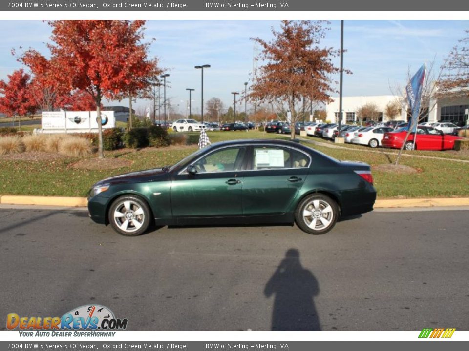 2004 BMW 5 Series 530i Sedan Oxford Green Metallic / Beige Photo #3