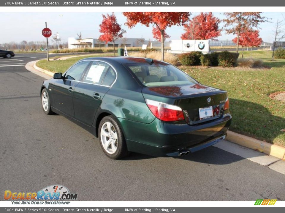 2004 BMW 5 Series 530i Sedan Oxford Green Metallic / Beige Photo #4