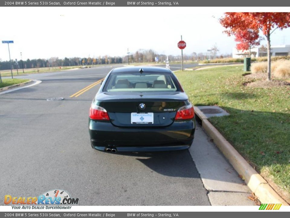 2004 BMW 5 Series 530i Sedan Oxford Green Metallic / Beige Photo #5