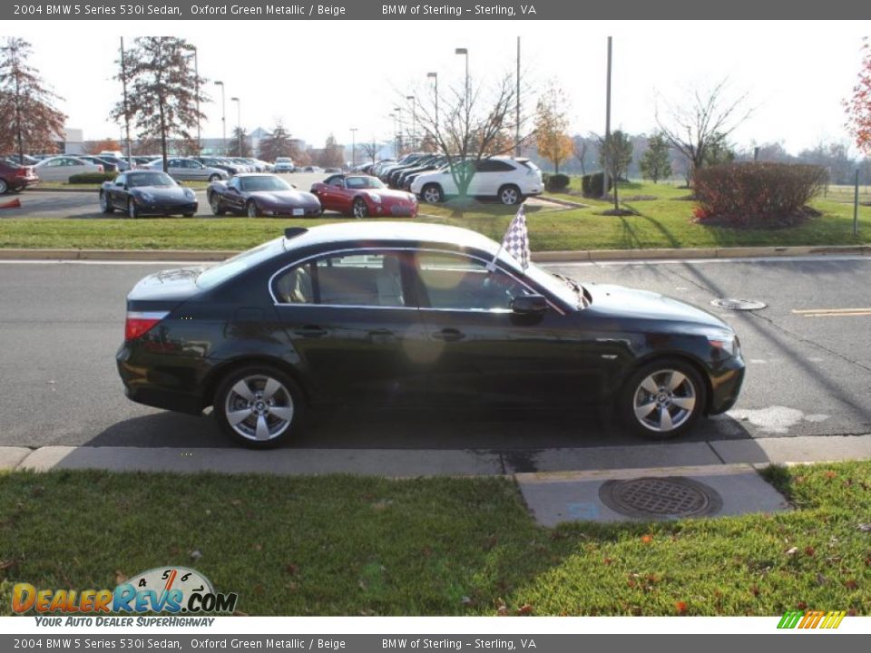 2004 BMW 5 Series 530i Sedan Oxford Green Metallic / Beige Photo #7