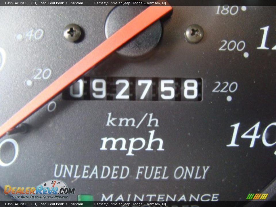 1999 Acura CL 2.3 Iced Teal Pearl / Charcoal Photo #16