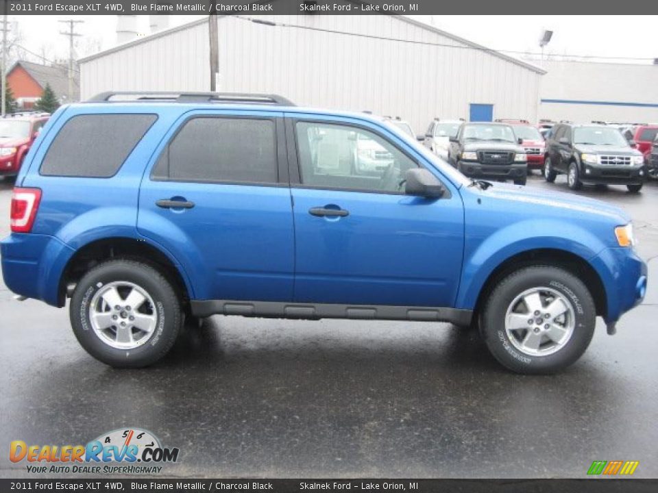 2011 Ford Escape XLT 4WD Blue Flame Metallic / Charcoal Black Photo #3