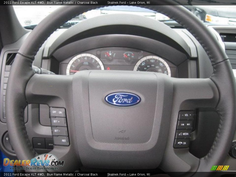 2011 Ford Escape XLT 4WD Blue Flame Metallic / Charcoal Black Photo #6
