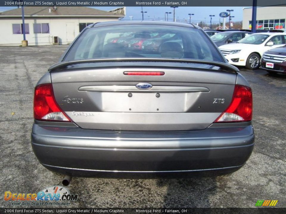 2004 Ford Focus ZTS Sedan Liquid Grey Metallic / Medium Graphite Photo #4