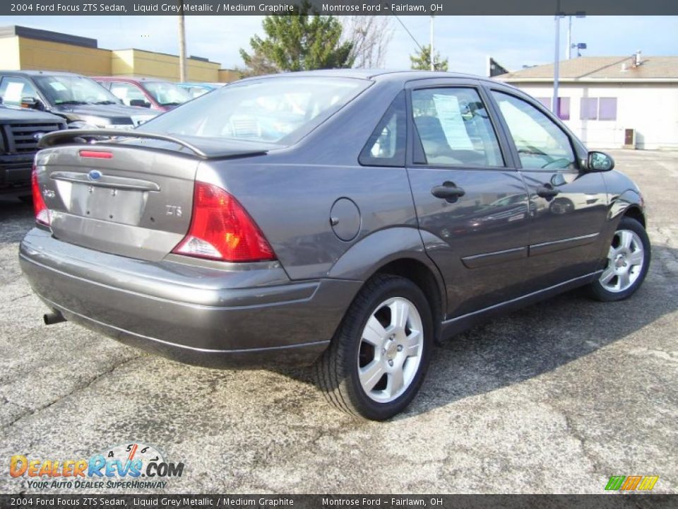 2004 Ford Focus ZTS Sedan Liquid Grey Metallic / Medium Graphite Photo #5