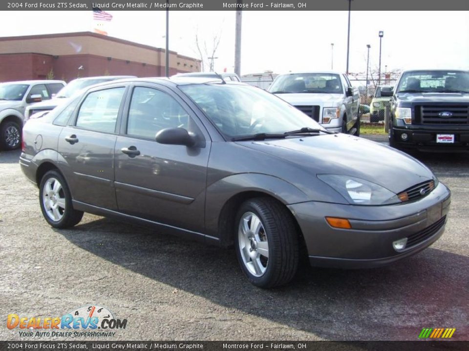 2004 Ford Focus ZTS Sedan Liquid Grey Metallic / Medium Graphite Photo #7