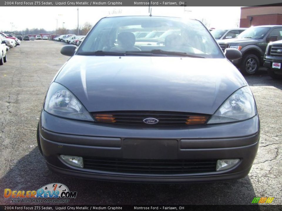 2004 Ford Focus ZTS Sedan Liquid Grey Metallic / Medium Graphite Photo #8