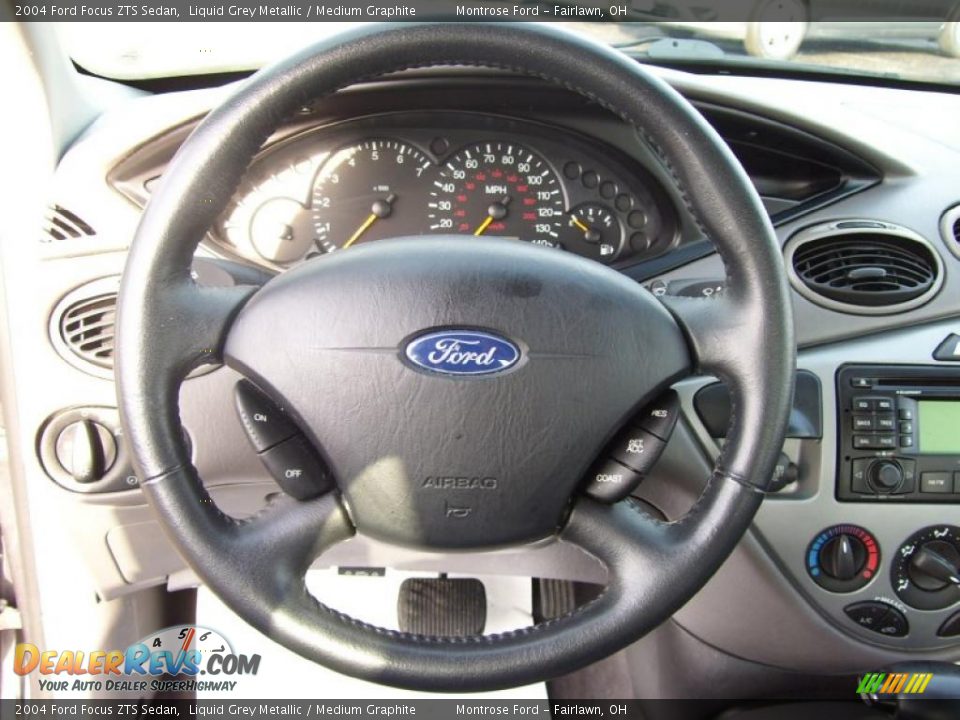 2004 Ford Focus ZTS Sedan Steering Wheel Photo #20