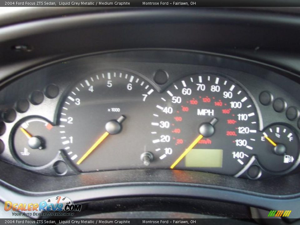 2004 Ford Focus ZTS Sedan Gauges Photo #23