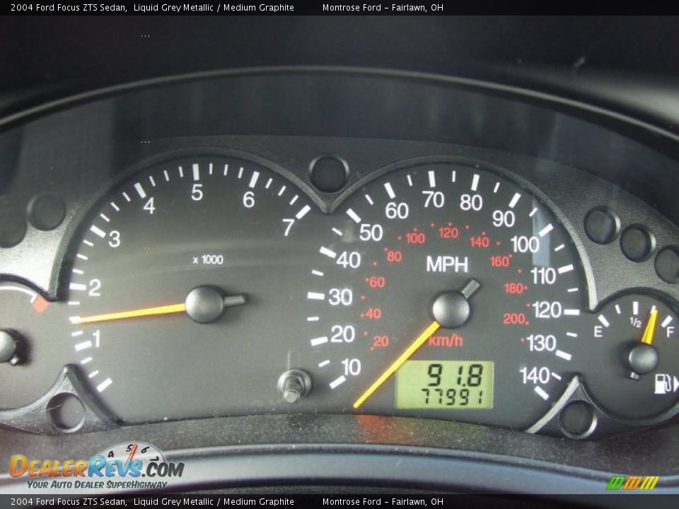 2004 Ford Focus ZTS Sedan Gauges Photo #24