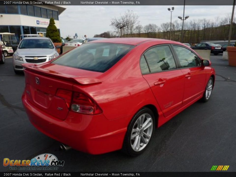 Red 2007 honda civic with pinstripe #5