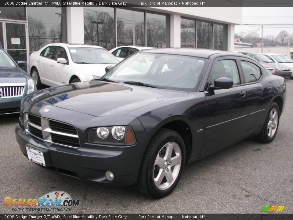 2008 Dodge Charger R/T AWD Steel Blue Metallic / Dark Slate Gray Photo #1