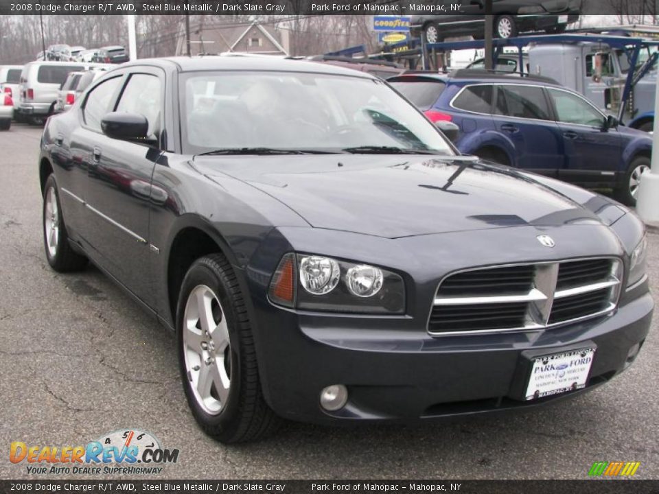 2008 Dodge Charger R/T AWD Steel Blue Metallic / Dark Slate Gray Photo #2