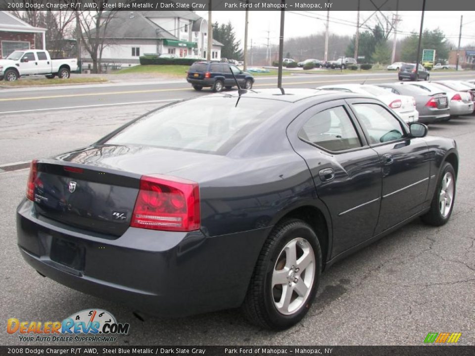 2008 Dodge Charger R/T AWD Steel Blue Metallic / Dark Slate Gray Photo #3