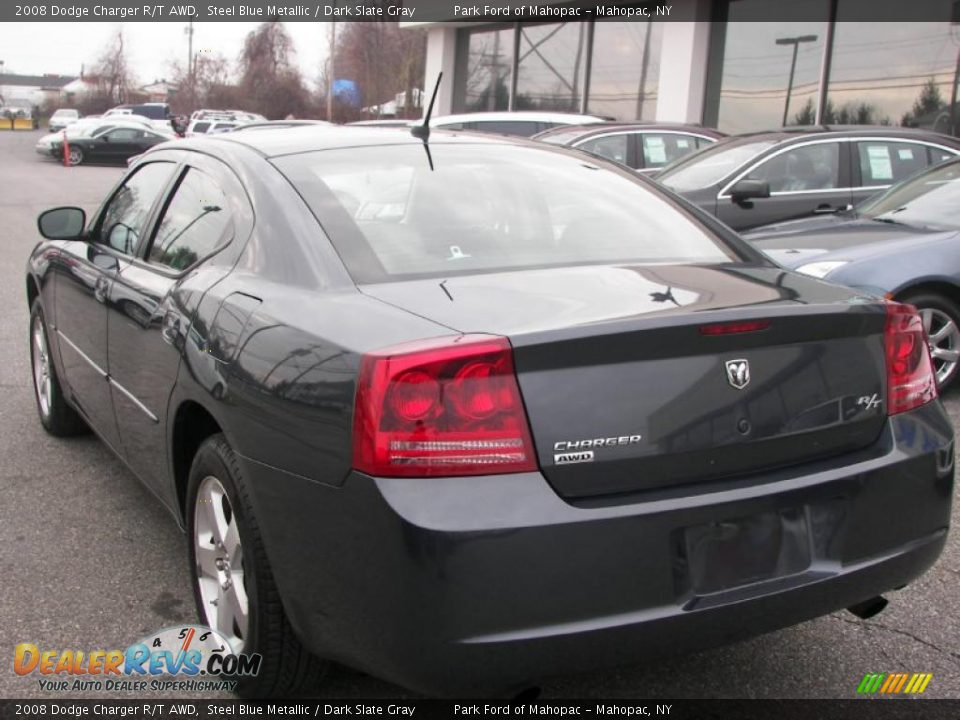 2008 Dodge Charger R/T AWD Steel Blue Metallic / Dark Slate Gray Photo #4