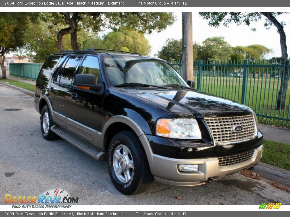 2004 Ford Expedition Eddie Bauer 4x4 Black / Medium Parchment Photo #12