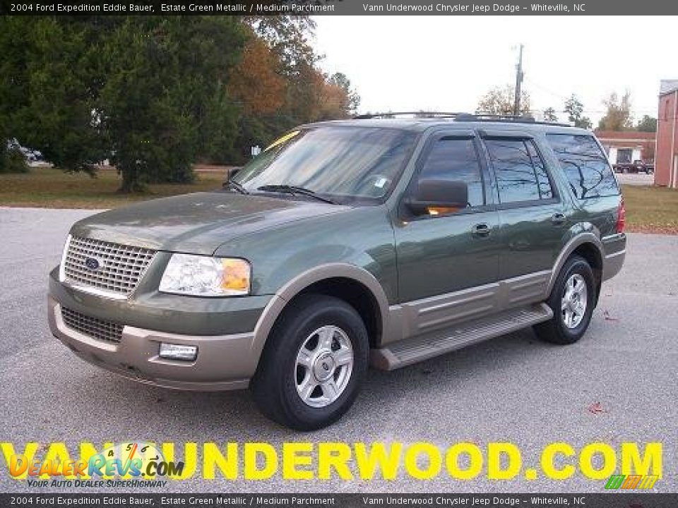 2004 Ford Expedition Eddie Bauer Estate Green Metallic / Medium Parchment Photo #1