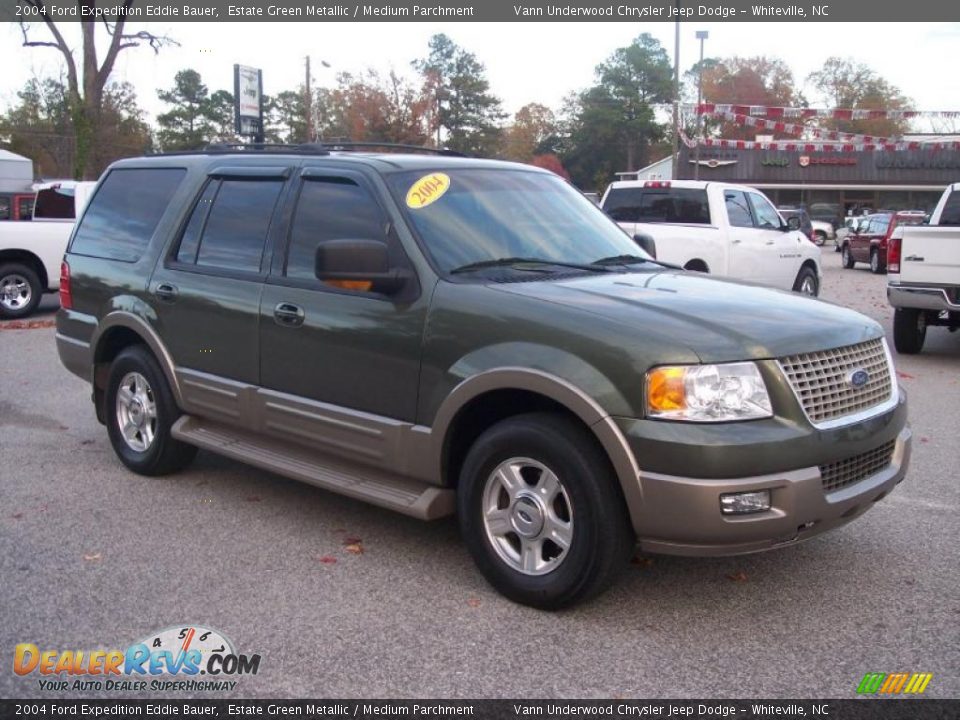 2004 Ford Expedition Eddie Bauer Estate Green Metallic / Medium Parchment Photo #3