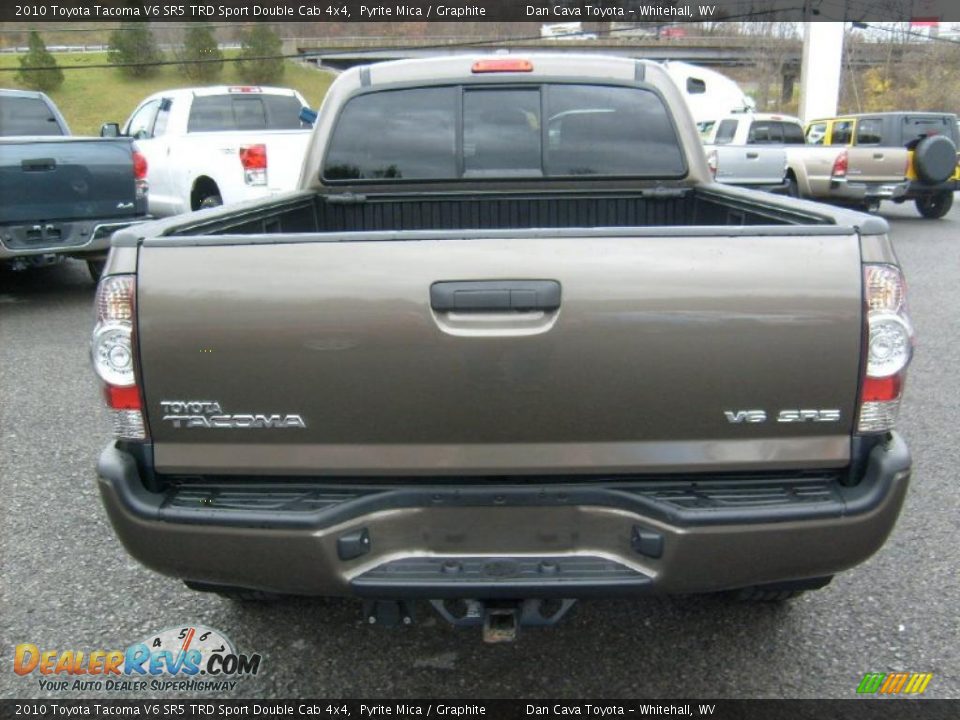 2010 Toyota Tacoma V6 SR5 TRD Sport Double Cab 4x4 Pyrite Mica / Graphite Photo #6