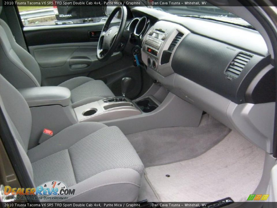 Graphite Interior - 2010 Toyota Tacoma V6 SR5 TRD Sport Double Cab 4x4 Photo #10