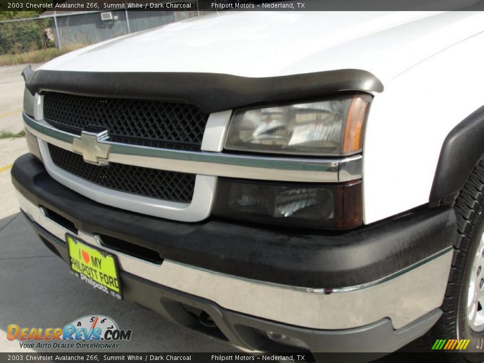 2003 Chevrolet Avalanche Z66 Summit White / Dark Charcoal Photo #11