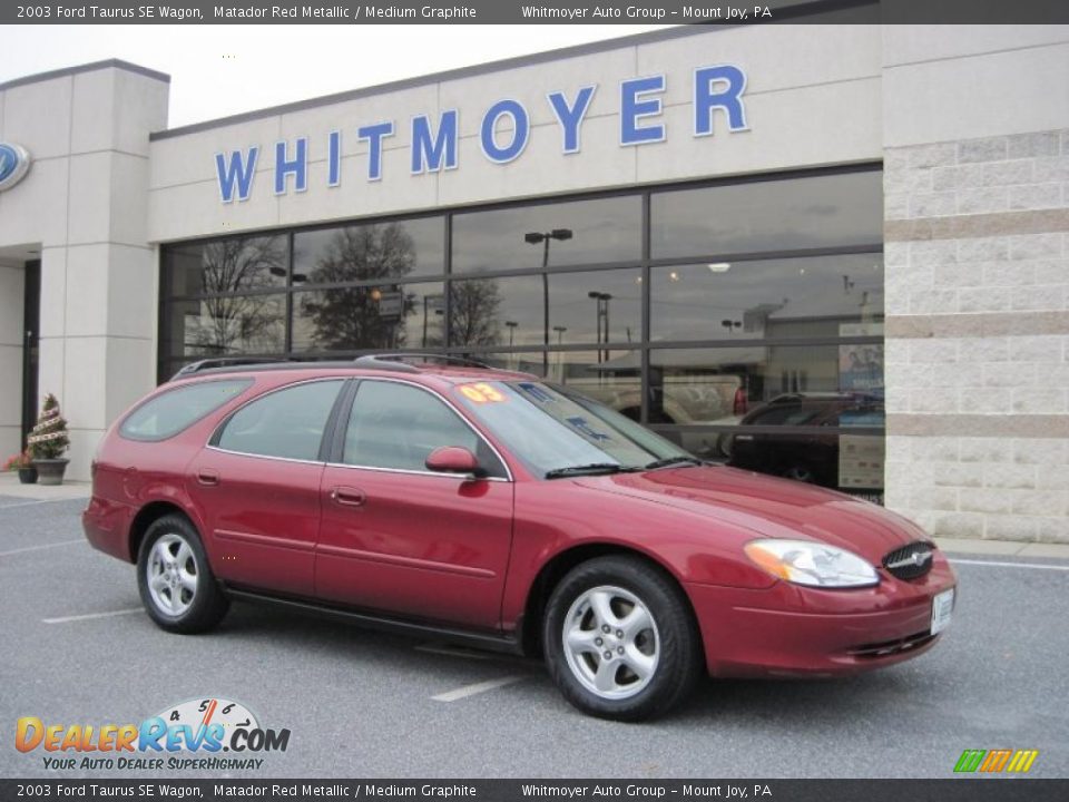 2003 Ford Taurus SE Wagon Matador Red Metallic / Medium Graphite Photo #1