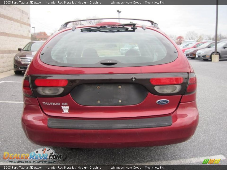 Matador Red Metallic 2003 Ford Taurus SE Wagon Photo #8