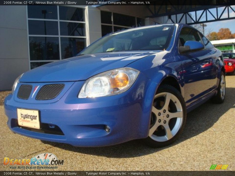2008 Pontiac G5 GT Nitrous Blue Metallic / Ebony Photo #1