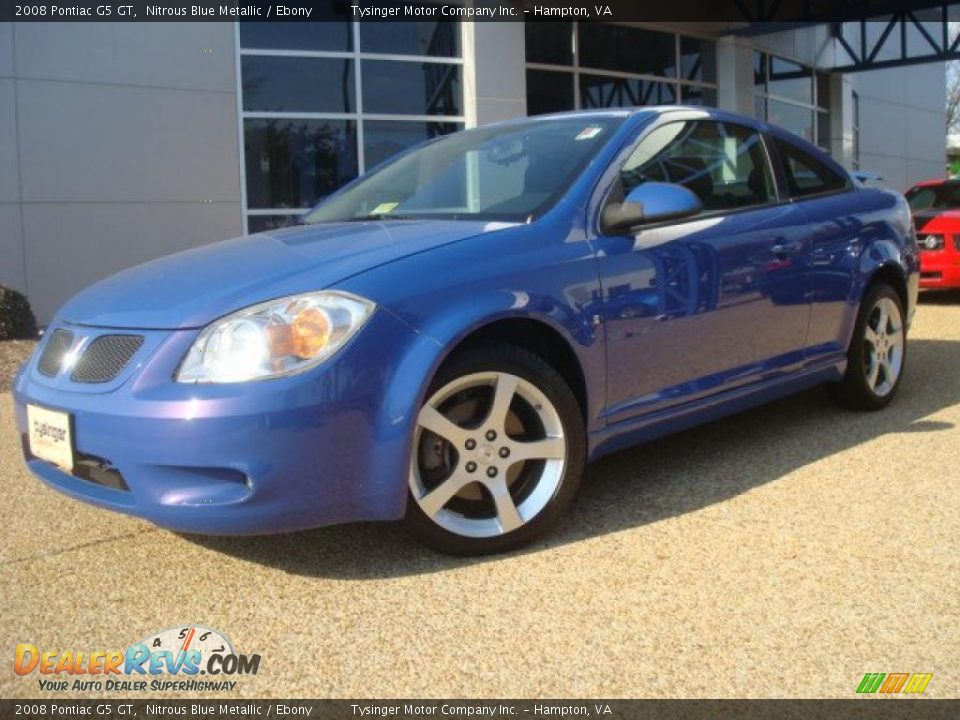 2008 Pontiac G5 GT Nitrous Blue Metallic / Ebony Photo #2