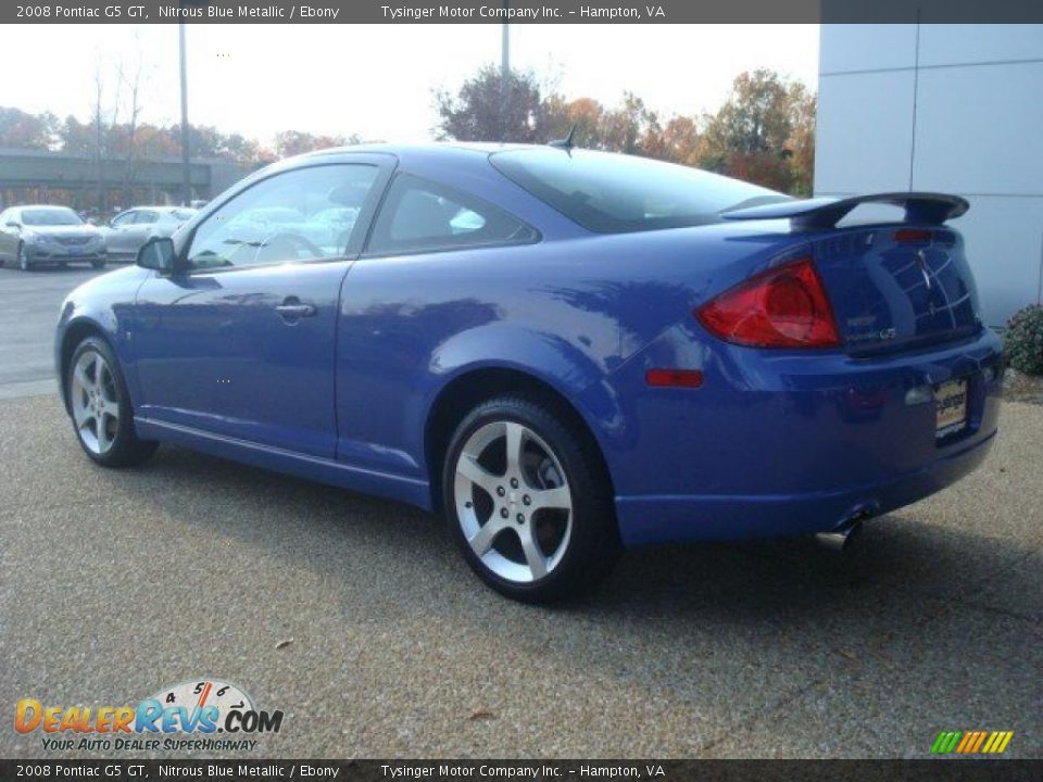 2008 Pontiac G5 GT Nitrous Blue Metallic / Ebony Photo #4