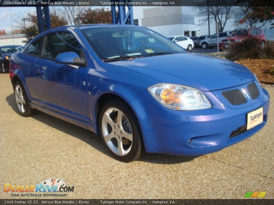 2008 Pontiac G5 GT Nitrous Blue Metallic / Ebony Photo #7