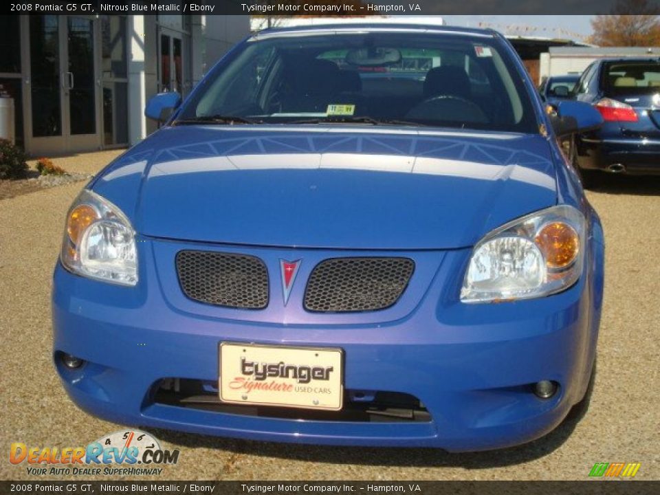 2008 Pontiac G5 GT Nitrous Blue Metallic / Ebony Photo #8