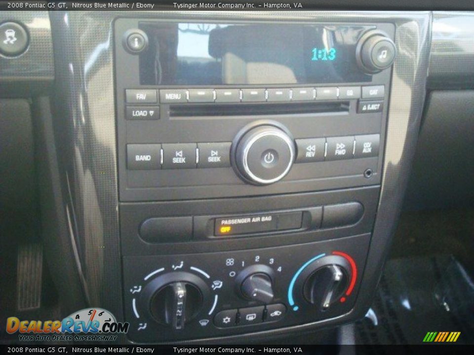 Controls of 2008 Pontiac G5 GT Photo #15