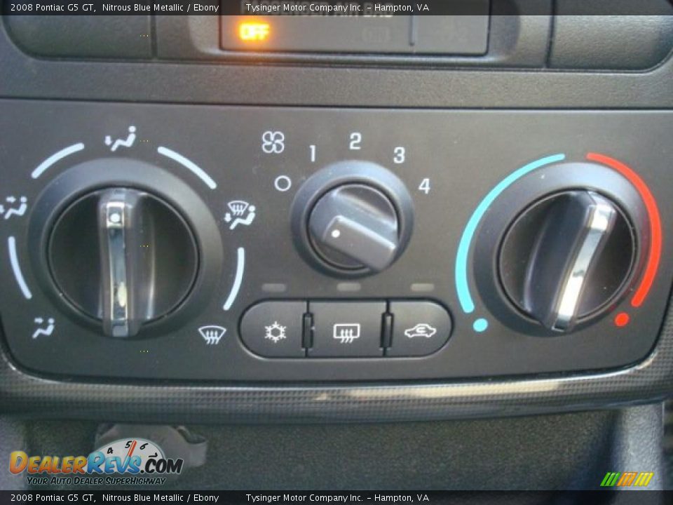 Controls of 2008 Pontiac G5 GT Photo #16