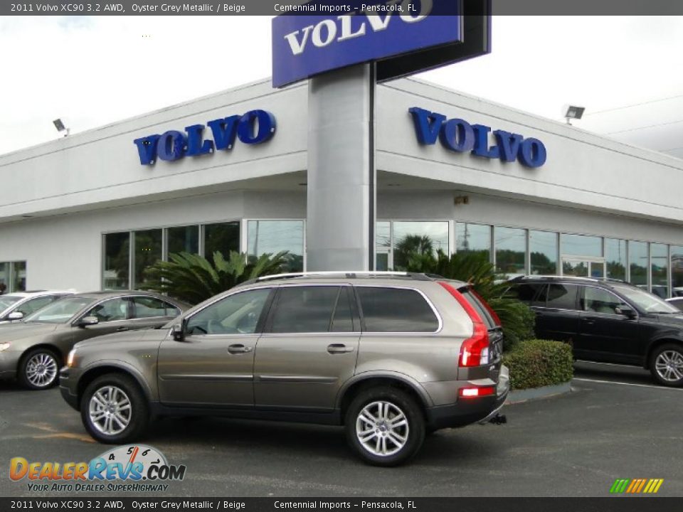 2011 Volvo XC90 3.2 AWD Oyster Grey Metallic / Beige Photo #2