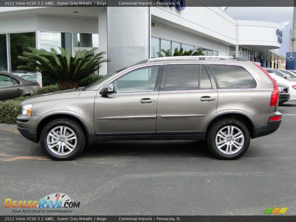 2011 Volvo XC90 3.2 AWD Oyster Grey Metallic / Beige Photo #10