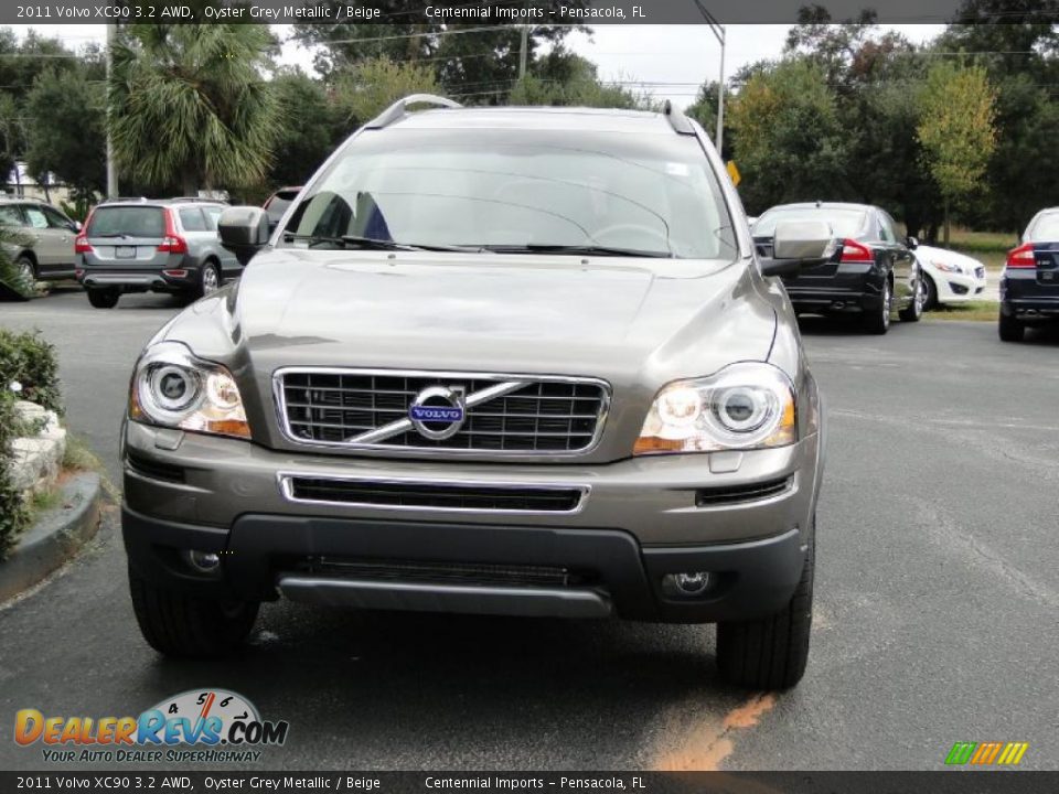 2011 Volvo XC90 3.2 AWD Oyster Grey Metallic / Beige Photo #11