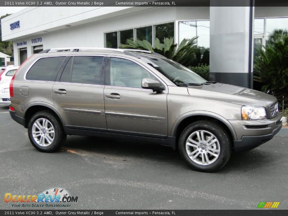 2011 Volvo XC90 3.2 AWD Oyster Grey Metallic / Beige Photo #13