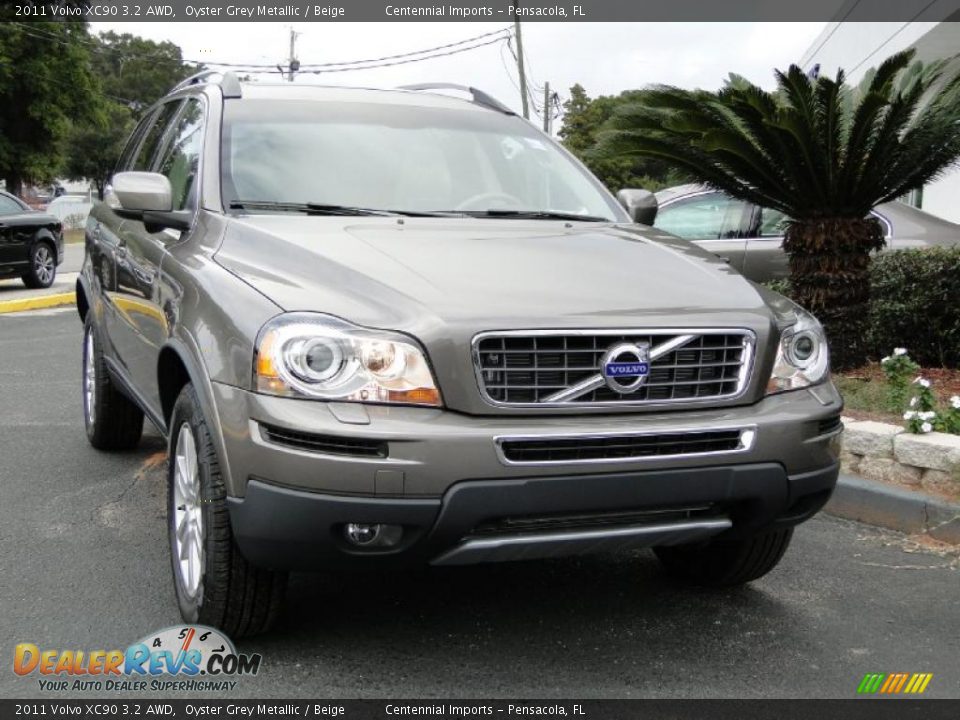 2011 Volvo XC90 3.2 AWD Oyster Grey Metallic / Beige Photo #14