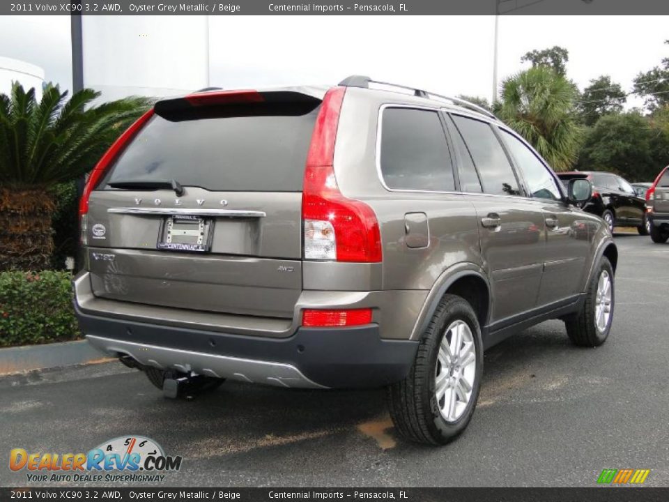 2011 Volvo XC90 3.2 AWD Oyster Grey Metallic / Beige Photo #15