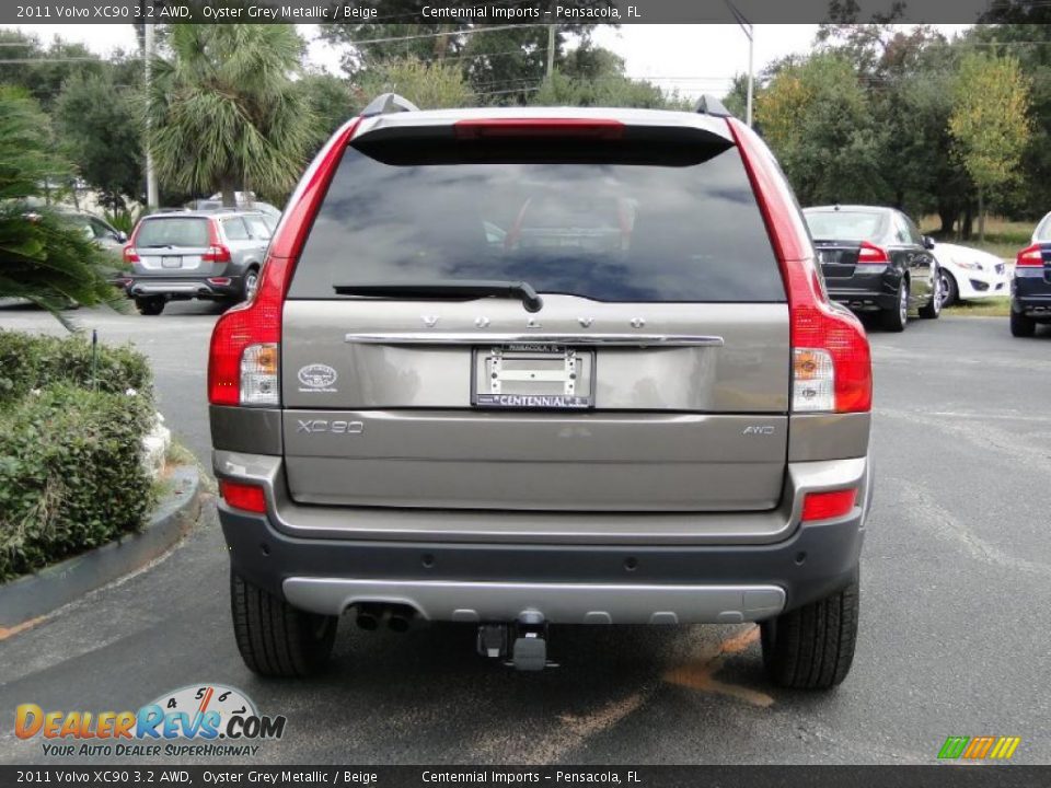 2011 Volvo XC90 3.2 AWD Oyster Grey Metallic / Beige Photo #16