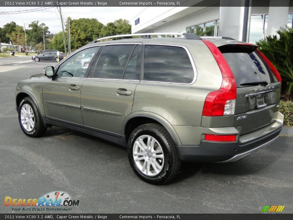 2011 Volvo XC90 3.2 AWD Caper Green Metallic / Beige Photo 14