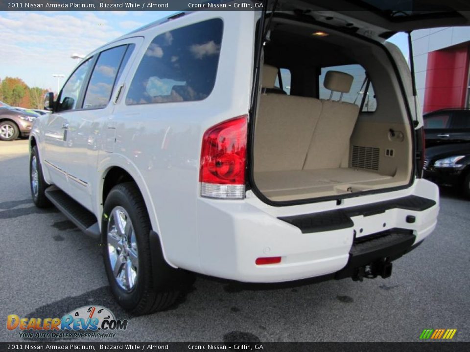 2011 Nissan Armada Platinum Blizzard White Almond Photo 11