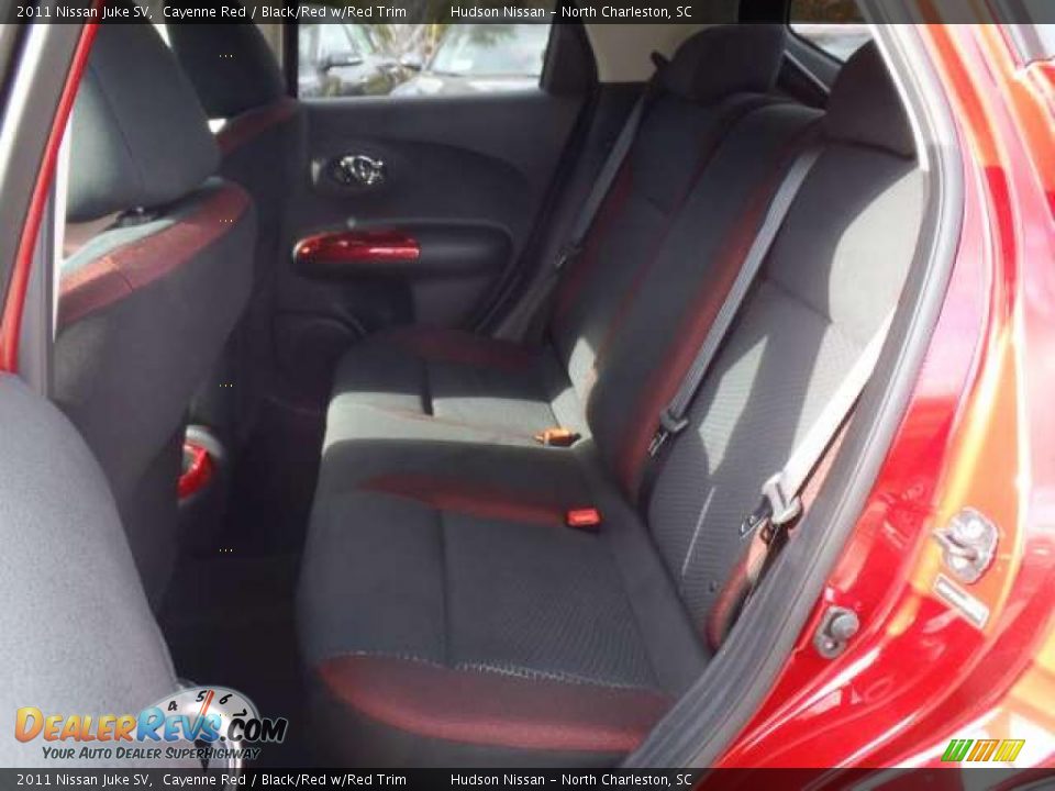 Black/Red w/Red Trim Interior - 2011 Nissan Juke SV Photo #7