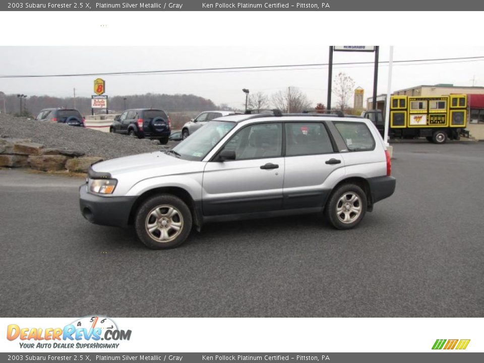 2003 Subaru Forester 2.5 X Platinum Silver Metallic / Gray Photo #1