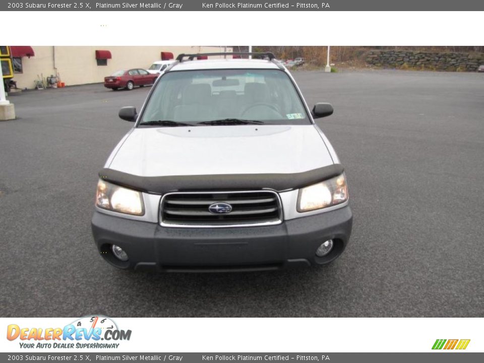 2003 Subaru Forester 2.5 X Platinum Silver Metallic / Gray Photo #3