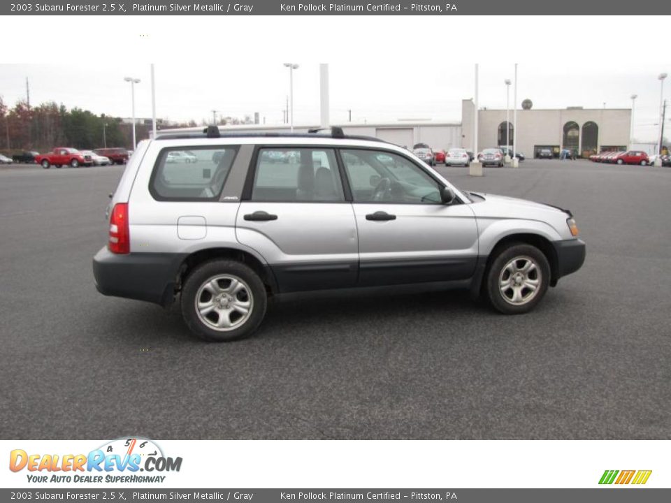 2003 Subaru Forester 2.5 X Platinum Silver Metallic / Gray Photo #5