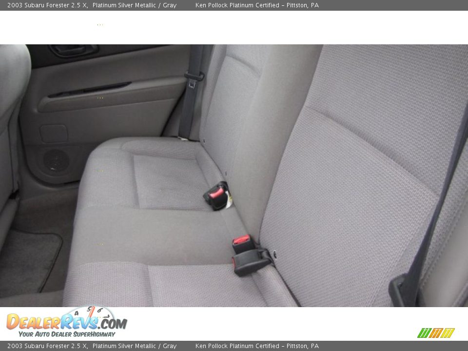 2003 Subaru Forester 2.5 X Platinum Silver Metallic / Gray Photo #10