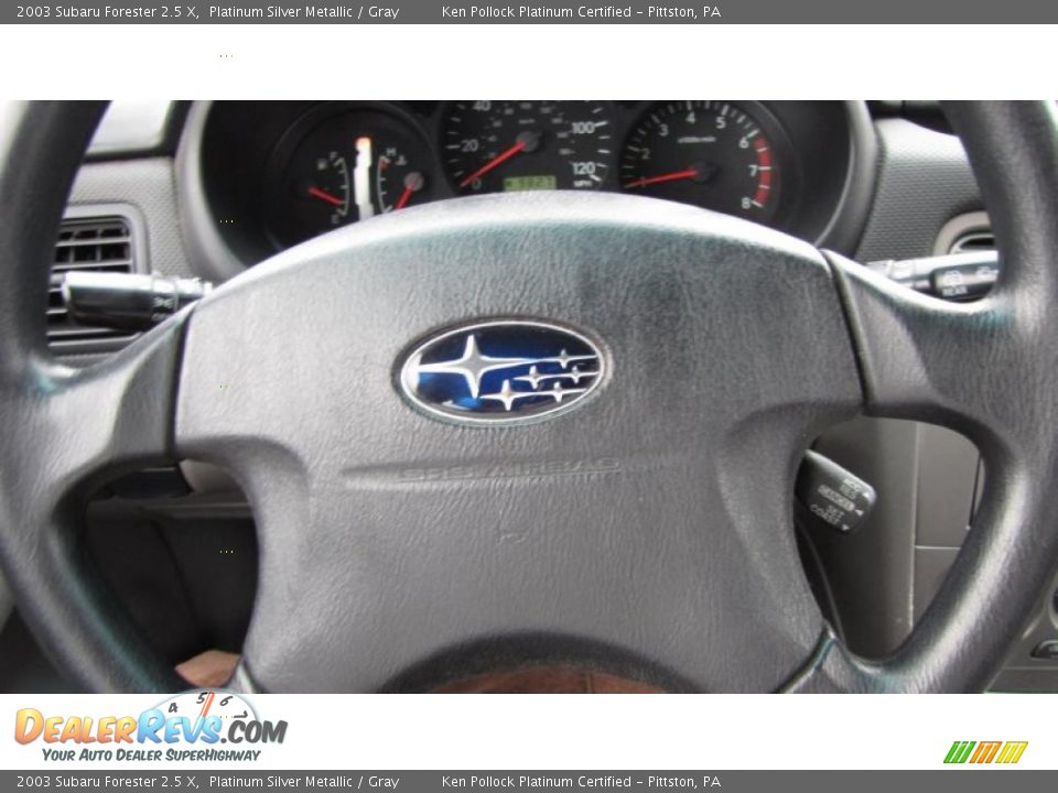 2003 Subaru Forester 2.5 X Platinum Silver Metallic / Gray Photo #19