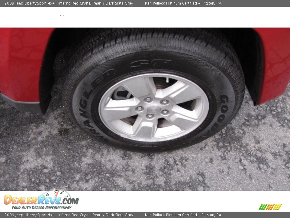 2009 Jeep Liberty Sport 4x4 Inferno Red Crystal Pearl / Dark Slate Gray Photo #10